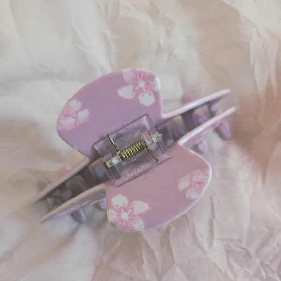 Emi Jay Floral Hair Clip - Pink 'Sugar Blossom' - Picture 4 of 6